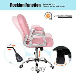 Office Chair Swivel Computer Desk Chair Adjustable Rocking Racing Ergonomic New