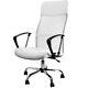 Office Chair White Mesh Computer Swivel Desk Executive Pu Leather Furniture