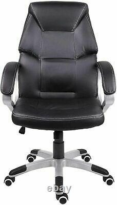 Office Computer Desk Chair PU Leather Swivel Home Adjustable Executive Gaming UK