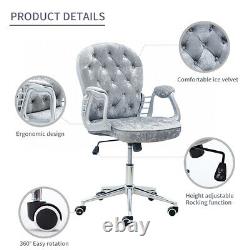 Office Computer Desk Chair PU Leather/Velvet Swivel Adjustable Executive Gaming