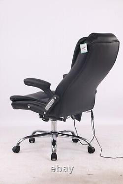 Office Desk 6 Point Massage Chair High Back Recline Wheels Swivel Heat Massage