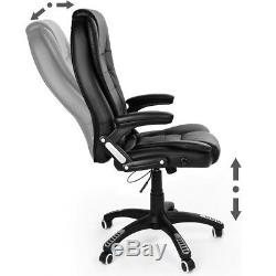 Office Desk Chair Racing Gaming PU Leather Adjustable Swivel Executive Computer