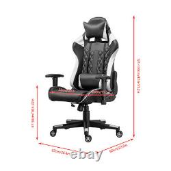 Office Executive Racing Gaming Chairs Swivel Leather Computer Desk Chair NEW