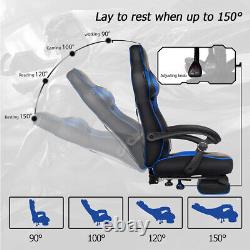 Office Gaming Chair High Back Ergonomic Executive Seat Massage Cushion Footrest