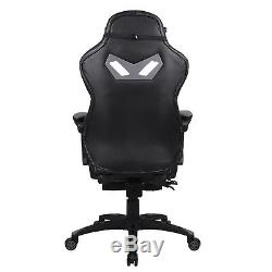 Office Gaming Chair Massage Racing Style Swivel Leather High Back Footrest Desk