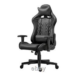 Office Gaming Racing Chairs Swivel Headrest Lumbar Support for PC Computer Desk