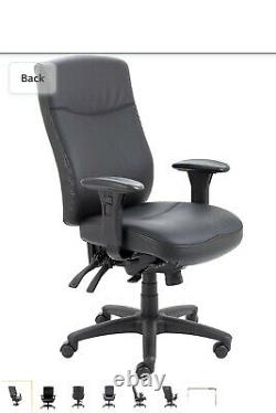 Office Hippo Profession 24 Highback Black Leather Office Chair