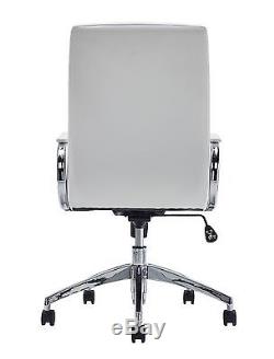 Office Hippo White Desk Chair Leather