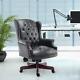Office Pu Leather Chair Directors Chesterfield Antique Style Swivel Executive