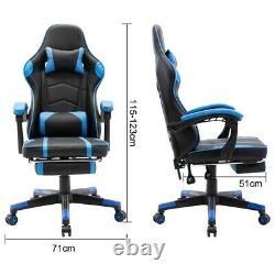 Office Racing Gaming Chairs Swivel Leather Recliner Computer Chair Executive