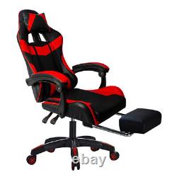 Office Racing Sports Computer Desk Gaming Swivel Chair PU Leather Mesh Executive