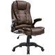 Office Recline Chair With Remote Control Massage Computer Chair Heat Leather