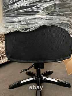 Office Studio Gamer Chair Faux Leather Seat Work Comfy Reclining Black