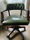 Old Captains Office Chair Chesterfield Swivel Leather Diy Green Interiors