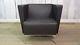 Orangebox Dee Designer Black Leather Reception Office Sofa Delivery Available
