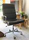 Original Charles Eames High Backed Black Leather Office Chair In Immaculate Cond