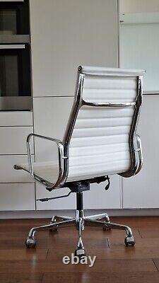 Original ICF Eames EA119 Ergonomic Office Chair (with tilt) in white leather