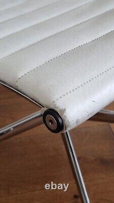 Original ICF Eames EA119 Ergonomic Office Chair (with tilt) in white leather