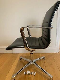 Original ICF Eames Office Chair, EA108, Black Leather- RRP +£1500