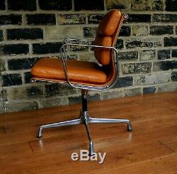 Original Vitra Charles Eames Chair/ New Leather Upholstery