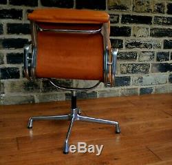 Original Vitra Charles Eames Soft Pad Chair/ New Leather Upholstery