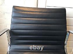 Original Vitra Eames EA108 Leather/Chrome Office/Dining Chair London Delivery