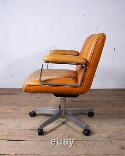 Osvaldo Borsani Vintage Designer Tilt Swivel Office Desk Chair 1970s