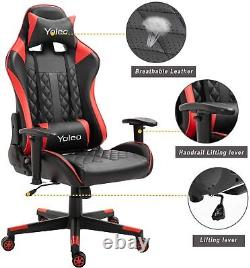 PC Gaming Chair Adjustable Recliner Swivel Ergonomic Home Office with Footrest