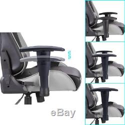 PC Gaming Chair PU Leather Swivel Recliner Tilt Lock Office Desk Task Chair