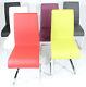 Premium Quality Dining/office Chairs X6 Mixed Colour Leather & Chrome Furniture