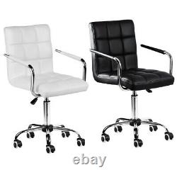 PU Faux Leather Computer Office Chair Adjustable Armchair Desk Chair