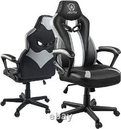 PU Leather Computer Chair Office Gaming Racing Ergonomic Swivel & Lumbar Support