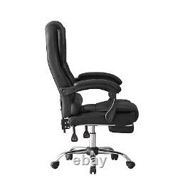 PU Leather Computer Desk Chair Executive Office Chair Lumbar Support Adjustable