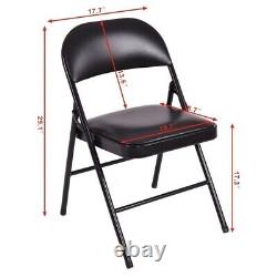 PU Leather FOLDING CHAIR FOLDABLE COMPUTER PARTY Meeting Room Home Office CHAIRS