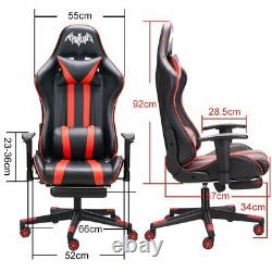 PU Leather Gaming Racing Chair Recliner Swivel Lift Office Computer Desk Chairs