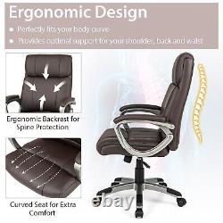 PU Leather Office Chair 360° Swivel Computer Chair Ergonomic Executive Chair