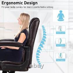 PU Leather Office Chair Modern Ergonomic Executive Chair Computer Desk Chair