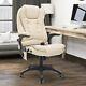 Pu Leather Office Chair Withmassage Function, High Back-cream