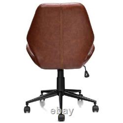 PU Leather Office Chair with Wheels and Padded