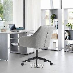 PU Office Swivel Chair Ergonomic Padded Seat Adjustable Leather Cushioned Home