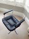Pair Of Original 1960s Soft Leather Chrome Swivel Office Chairs Very Comfortable