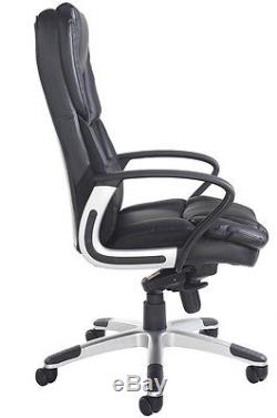 Palermo Leather Chair In Black Computer Cabinet Office chair
