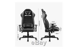 Pc Racing Gaming Armchair Office Pu Leather Sport Computer Swivel Game Chair