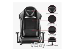 Pc Racing Gaming Armchair Office Pu Leather Sport Computer Swivel Game Chair