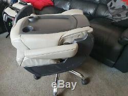 Peugeot leather office reclining swivel captain chair/seat