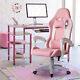 Pink Gaming Chair Swivel Ergonomic Office Recliner Executive Computer Desk Chair