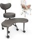 Pipersong Meditation Chair, Home Office Desk Chair, Cross Legged Chair With Lumb