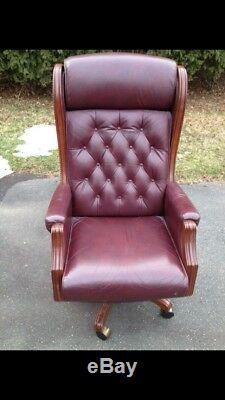Presidential leather office chair