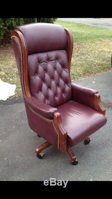 Presidential leather office chair