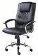 Quality Black Upholstered Luxury Real Bonded Leather Executive / Managers Chair